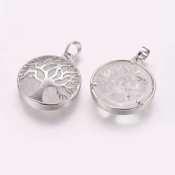 Natural Quartz Crystal Pendants