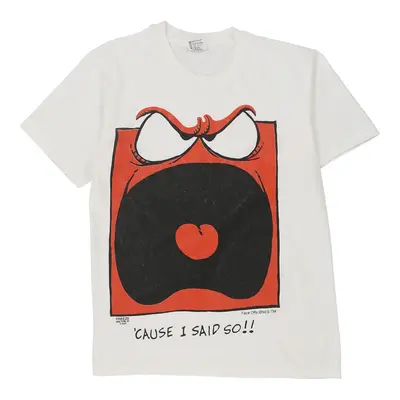 Single Stitch 1996 Freeze Anvil Graphic T-Shirt - Medium White Cotton
