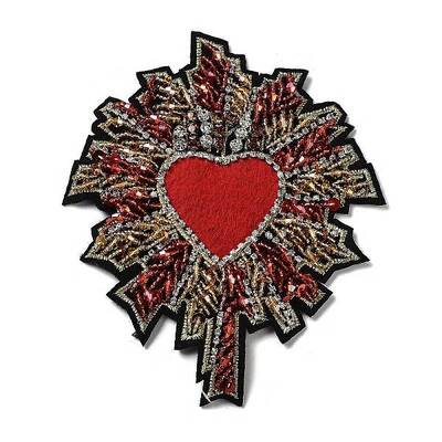 Heart Beading Sequin Rhinestone Costume Accessories