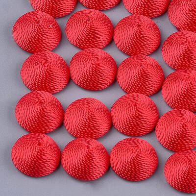 Polyester Thread Fabric Cabochons