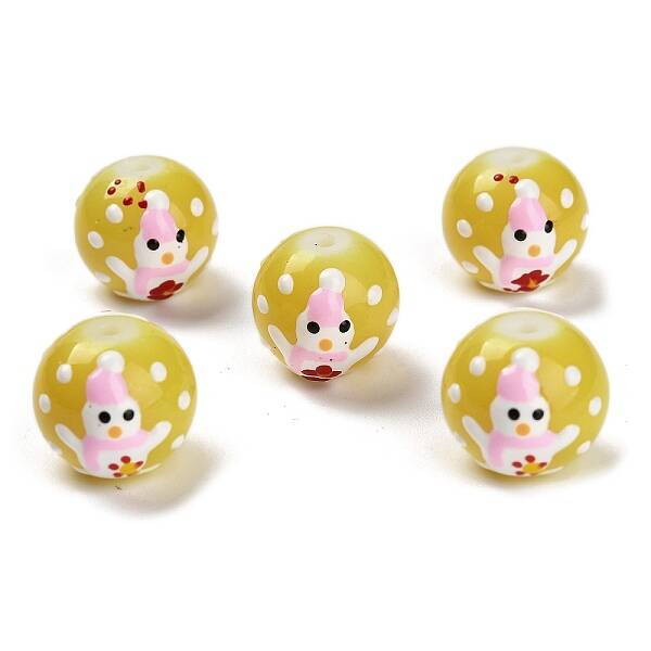 Christmas Theme Handmade Lampwork Beads