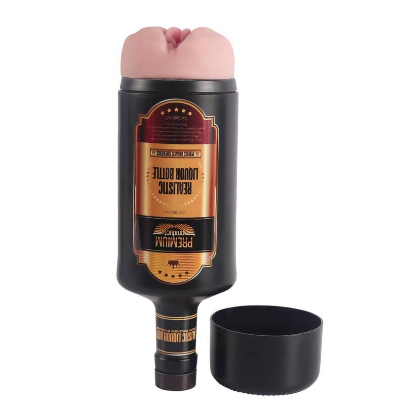 Lila - Vodka Bottle Masturbator | Discreet male sex toy