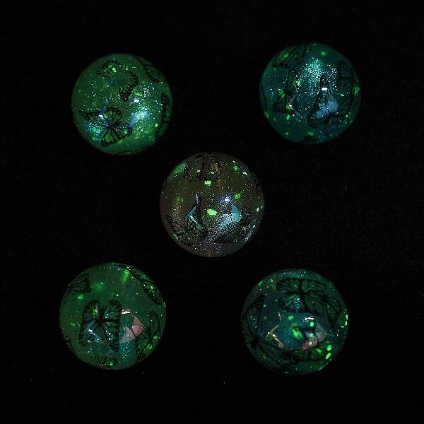 Luminous Printed Acrylic Beads