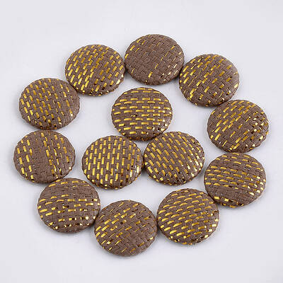 Handmade Straw Woven Cabochons