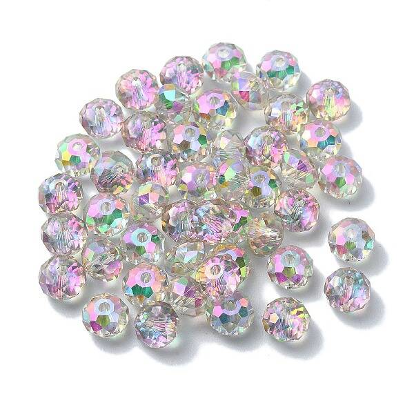 AB Color Plated Glass Beads