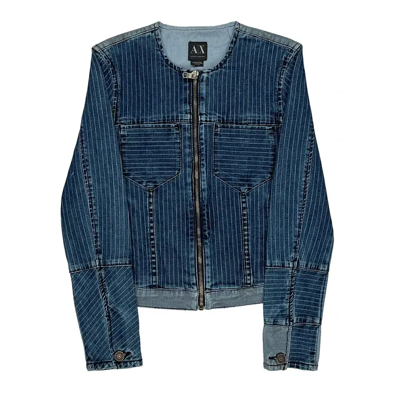 Armani Exchange Denim Jacket - 2XS Blue Cotton Blend