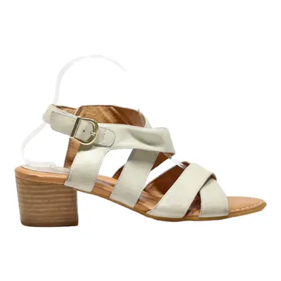 BORN Strappy Heels Beige Synthetic Womens UK 8