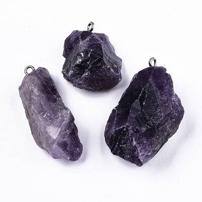 Natural Amethyst Pendants