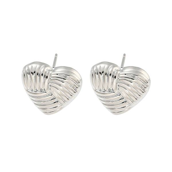 Rack Plating Brass Stud Earrings