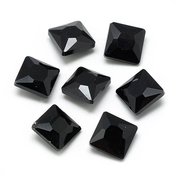 Pointed Back Glass Rhinestone Cabochons