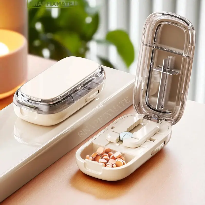 Pill Cutter Splitter for Cutting Multiple Pills, Adjustable Pill Cutter Splitter for Small and Tiny Pills with Accurate Pill ...