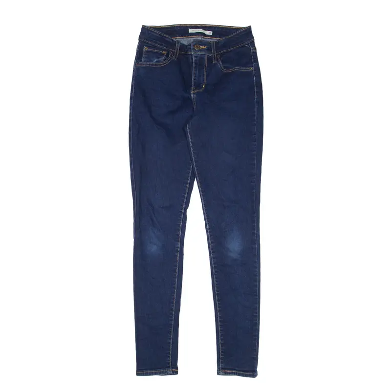 LEVI'S 721 High Rise Jeans Blue Denim Slim Skinny Womens W25 L30