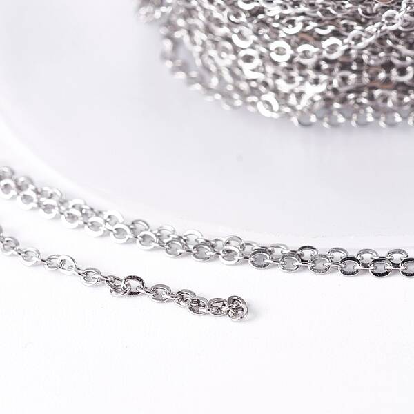 Tarnish Resistant 304 Stainless Steel Cable Chain