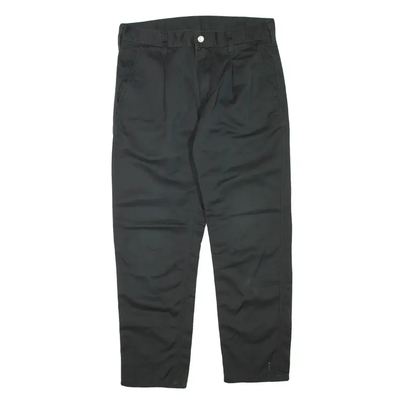 CARHARTT Chino Mens Trousers Green Regular Tapered W32 L27