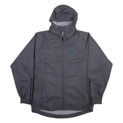 ADIDAS Mens Track Jacket Grey Hooded XL
