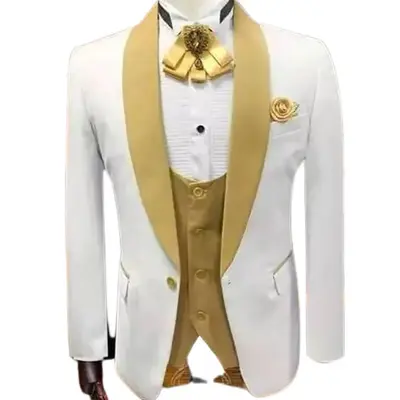 White and Gold Tuxedo