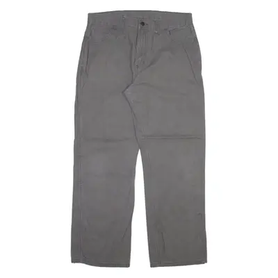 DICKIES Carpenter Workwear Mens Trousers Grey Relaxed Straight W32 L30
