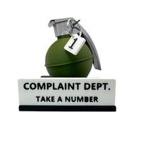 Complaint Department  Desk Sign – 3D Printed Gag Gift