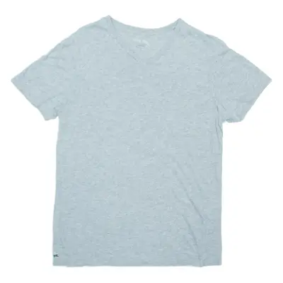 Mens T-Shirt Grey V-Neck M