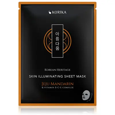 Korika Maschera Illuminante In Tessuto Korean Heritage Skin Da 25 G