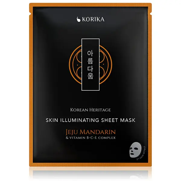 Korika Maschera Illuminante In Tessuto Korean Heritage Skin Da 25 G