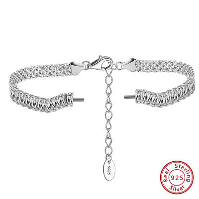 925 Sterling Silver Screwed Bracelets Making