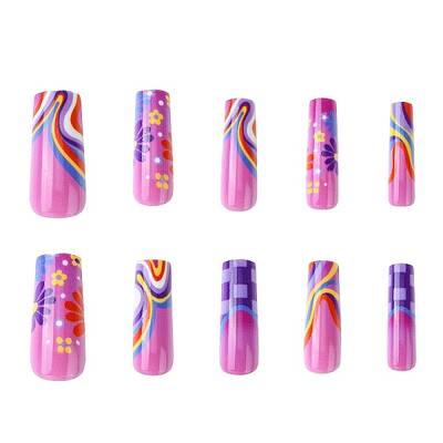 ABS Plastic Full Cover Press On False Nails