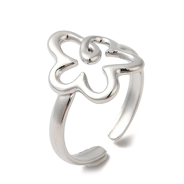 Non-Tarnish 304 Stainless Steel Open Cuff Rings