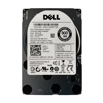 0CWHNN Dell 300GB 6Gb/s SAS 10000 2.5-inch 32MB Hard Drive