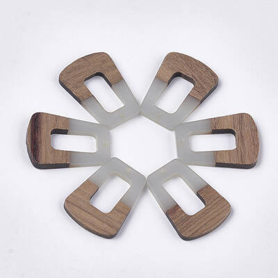 Resin & Walnut Wood Pendants