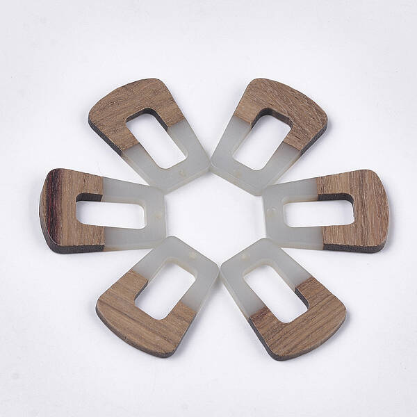 Resin & Walnut Wood Pendants
