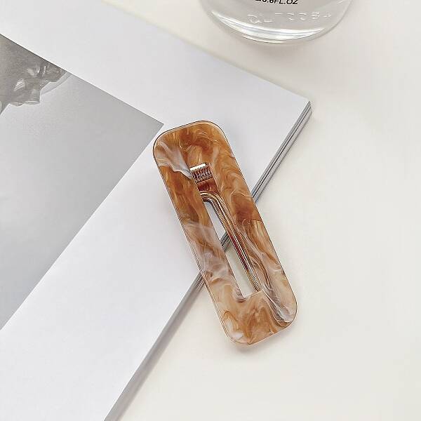 Acrylic Rectangle Alligator Hair Clips