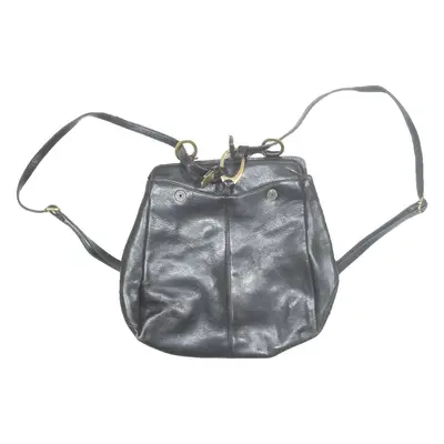 FRANCIEL Womens Backpack Bag Black Leather