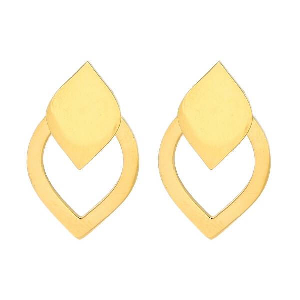 Ion Plating(IP) 304 Stainless Steel Teardrop Stud Earrings