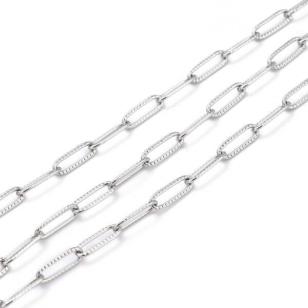 Tarnish Resistant 304 Stainless Steel Paperclip Chains