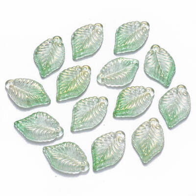 Two Tone Transparent Spray Painted Glass Pendants