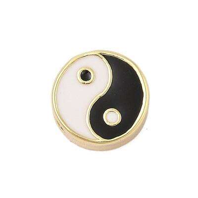Rack Plating Brass Enamel Beads