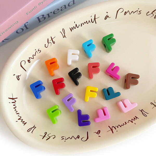 Opaque Acrylic European Beads