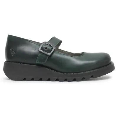 Fly London SAMP132FLY Rug Leather Women's Comfort Shoes - Petrol - Size:US 6-6.5 Women