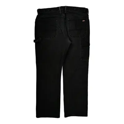 Dickies Carpenter Trousers - 39? Waist Black Cotton Blend