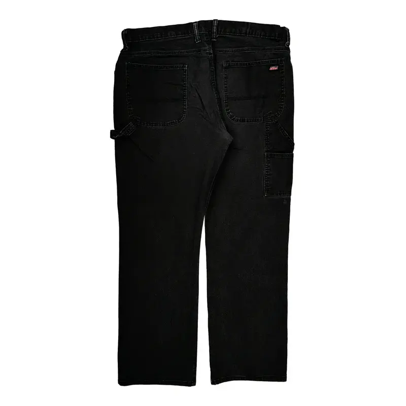 Dickies Carpenter Trousers - 39? Waist Black Cotton Blend