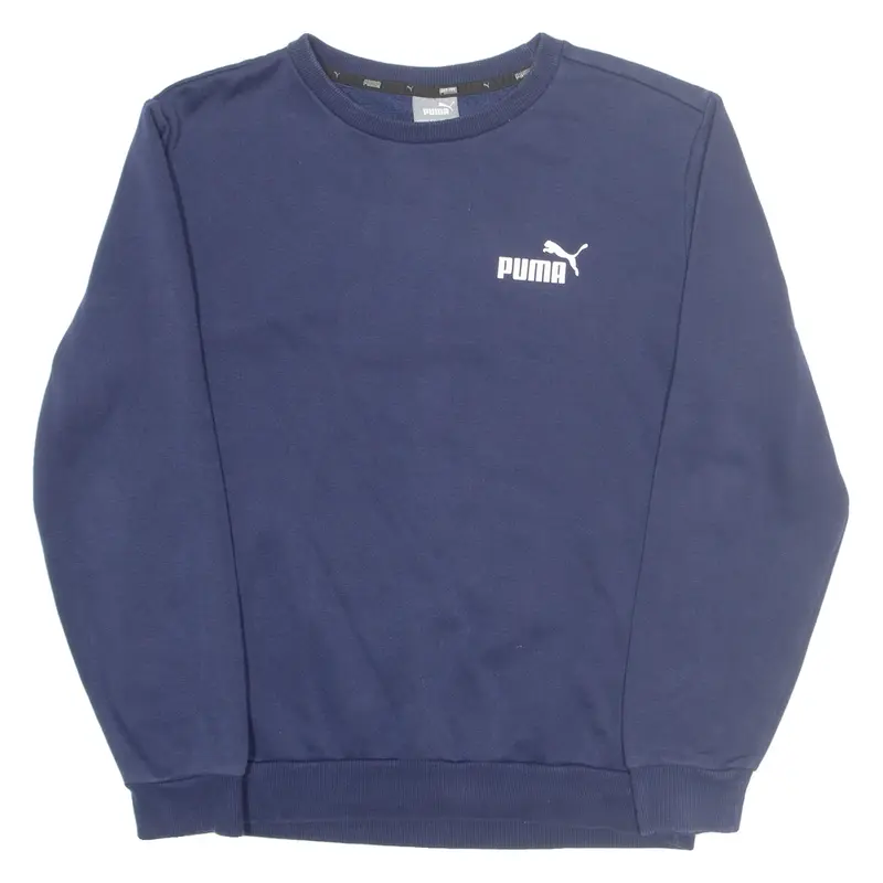 PUMA Mens Sweatshirt Blue Crew Neck S