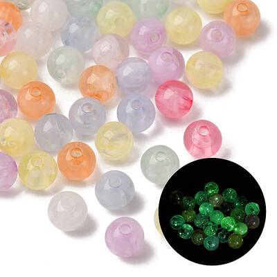 Luminous Transparent Acrylic Beads