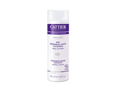 Cattier Pétale d'Iris Water Make-up Remover Sensitive Eyes Cornflower Chamomile BIO 150ML