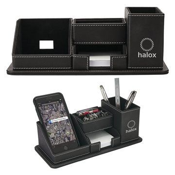 13 Customized Oxford Desk Organizer w/Phone Holder - Charging Port