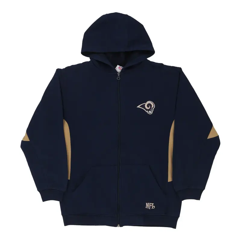 Age 13-14 St. Louis Rams Nfl Hoodie - Large Navy Cotton