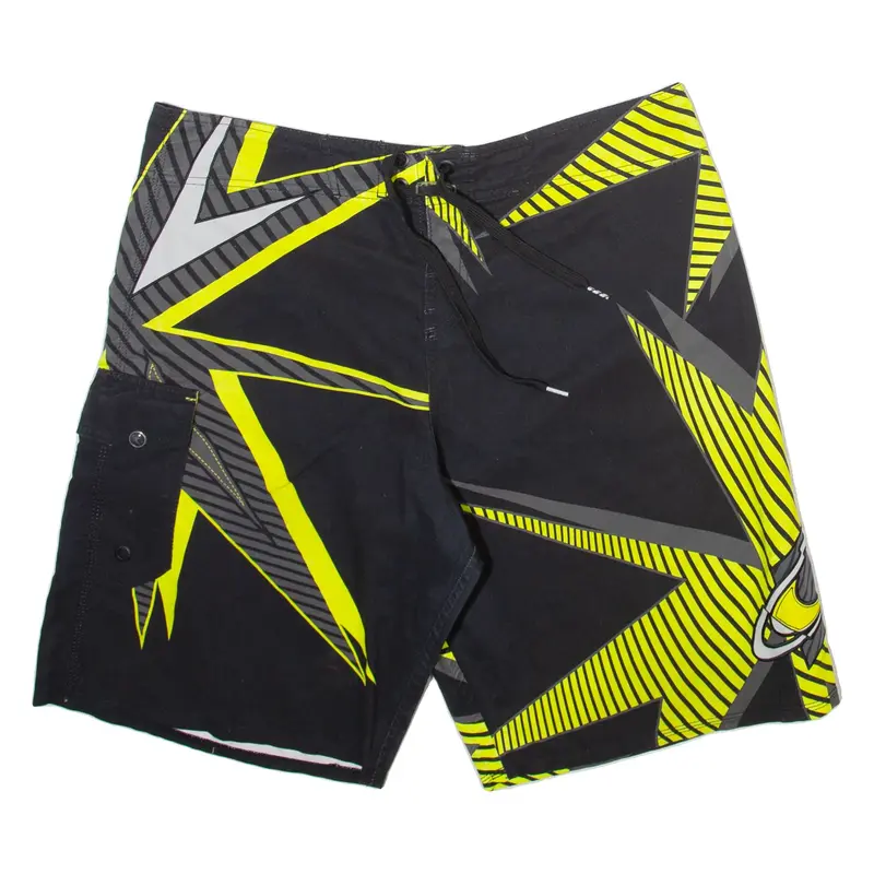 O'NEILL Mens Casual Shorts Black Relaxed Striped L W36