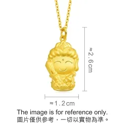 'Belief' 999.9 Gold Keen Awareness Buddha (Rabbit) Pendant