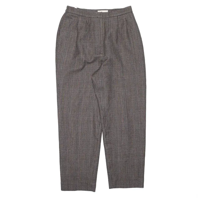 LANTANA Check Grey Regular Mom Trousers Womens W26 L25
