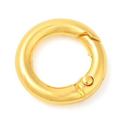Rack Plating Brass Spring Gate Rings